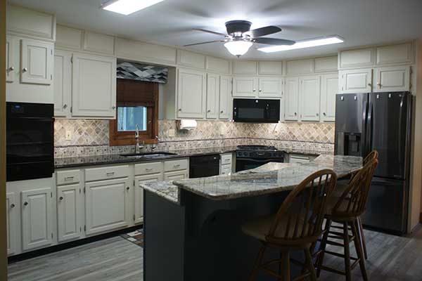 nice kitchen work by handyman Allan at AEB Services, Inc.